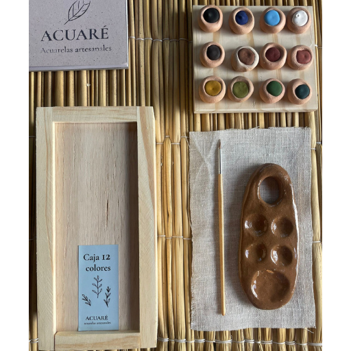 Caja Madera 12 Colores